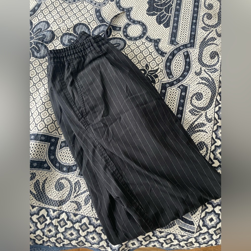 Ralph Lauren dark navy striped trousers S
